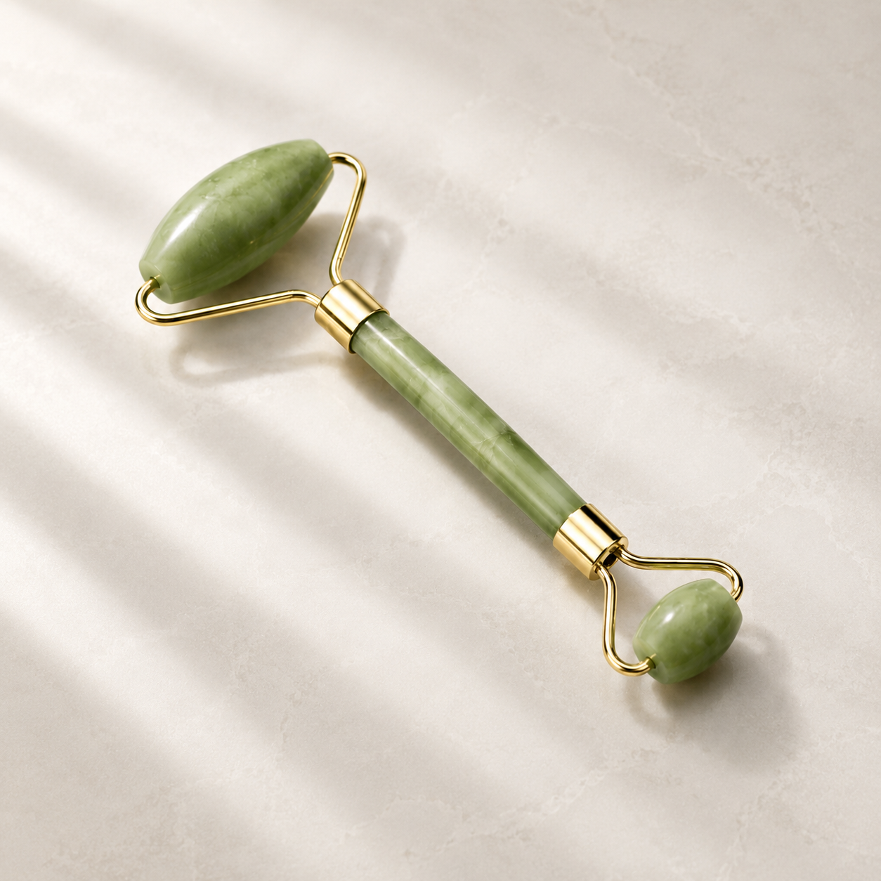 Rodillo Facial de Jade Doble Nuvia